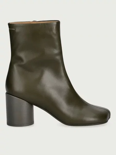 Maison Margiela členkové čižmy dámske kožené zelená