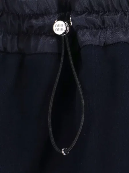 Fustă Miu Miu din fleece albastru