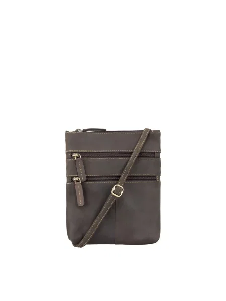 Кожаная сумка Visconti коричневая