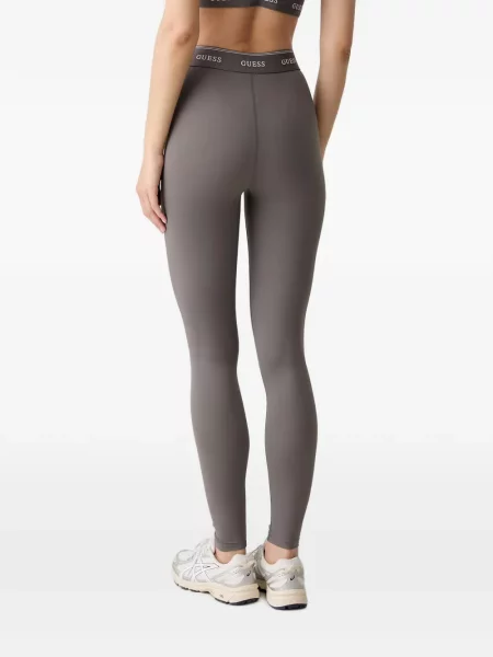 Leggings Guess cu autograf gri
