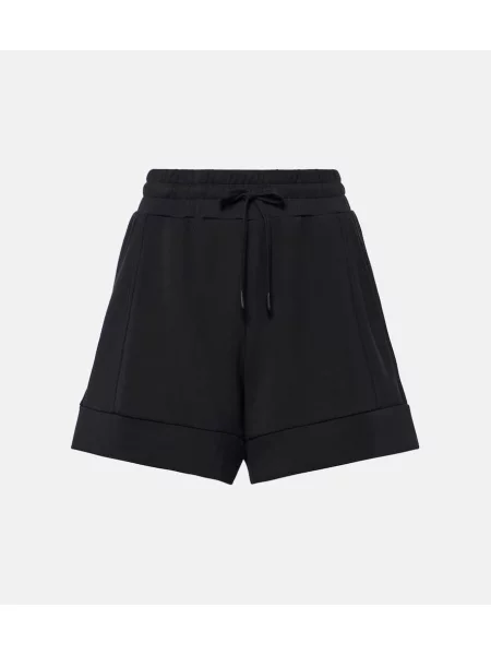 Jersey kratke hlače Varley z visokim pasom črna