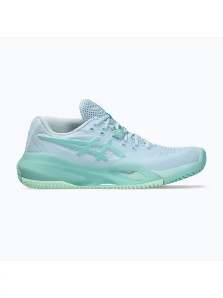 Încălțăminte de tenis pentru femei ASICS Gel-Resolution X Clay light blue/oasis green albastru