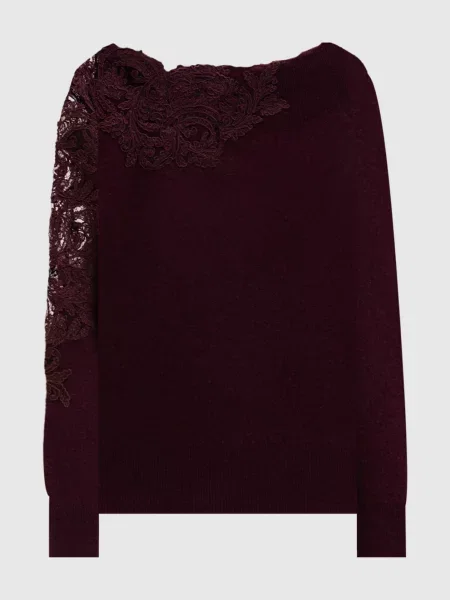 Бордовий светр з кашеміру Ermanno Scervino