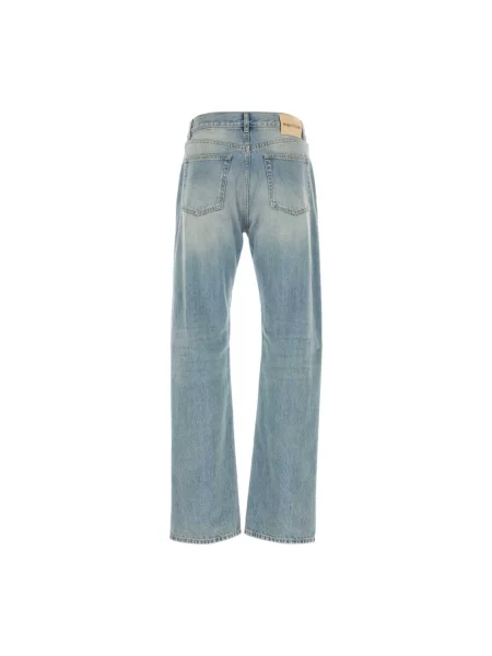Jeansy straight leg Alexander Mcqueen niebieskie