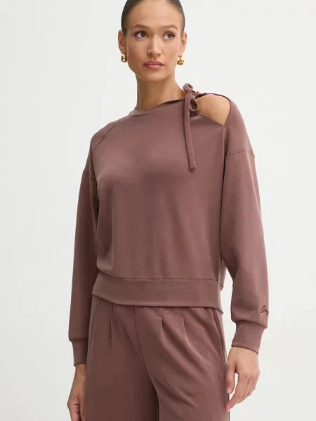 Dukserica Boss Orange za žene bez uzorka narančasta