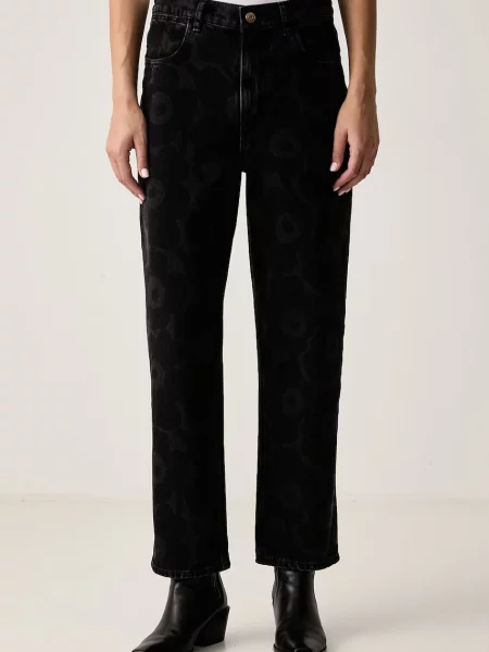Marimekko blugi relaxed fit pentru femei negru