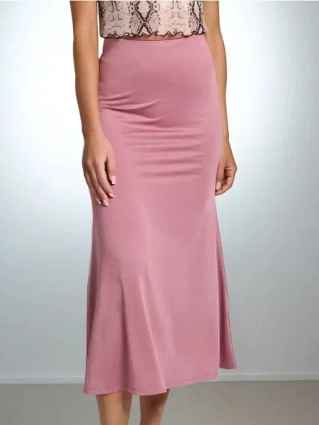 Юбка миди Sinsay розовая
