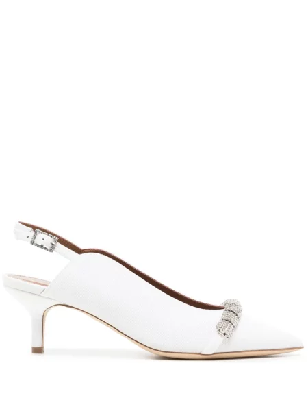 Pantofi cu toc Malone Souliers de cristal alb