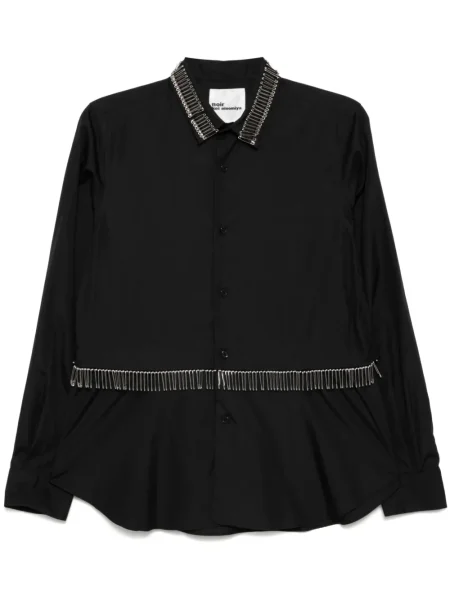 Cămașă Noir Kei Ninomiya lungă negru