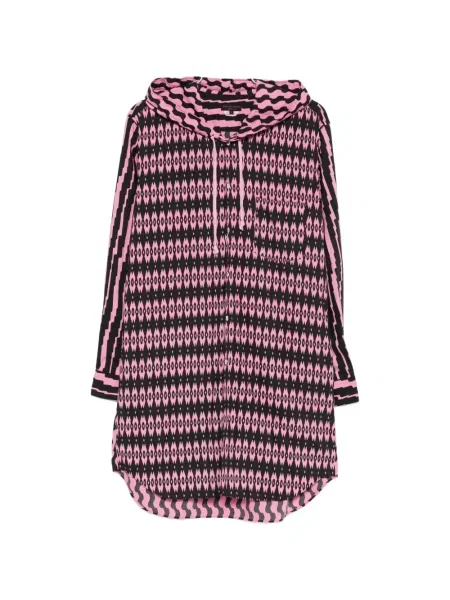 Риза Comme Des Garçons Homme Plus с качулка черно