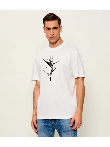 HUGO Tricou Darise | Relaxed fit bej