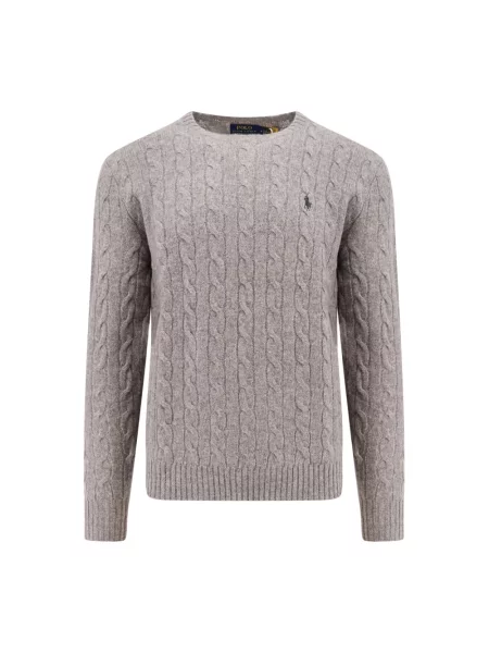 Sweter Polo Ralph Lauren z kaszmiru szary