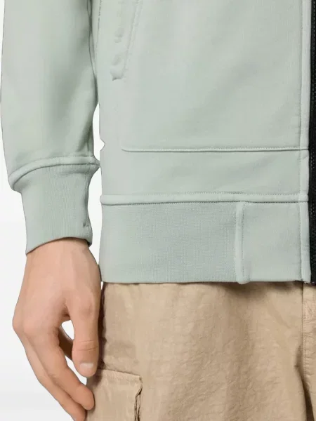 Суичър с качулка Stone Island зелено
