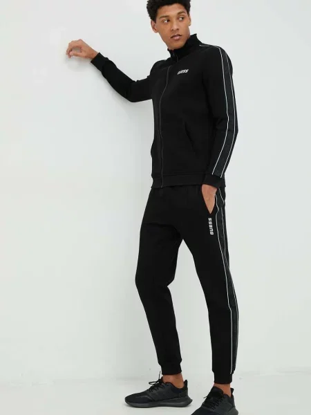 Спортивні штани Guess з принтом чорний