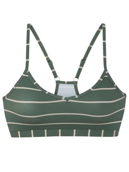 BENCH Bikini zgornji del kremna / temno zelena