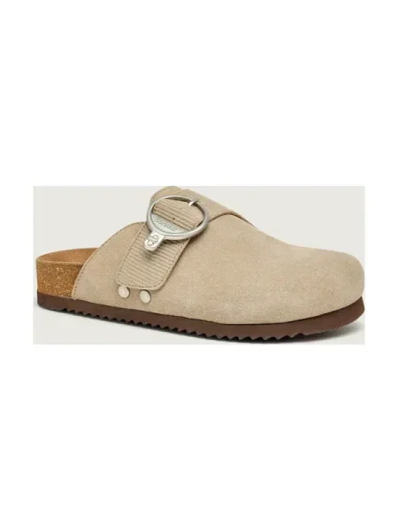 Barbour Mules încălțăminte Kyra | piele întoarsă bej