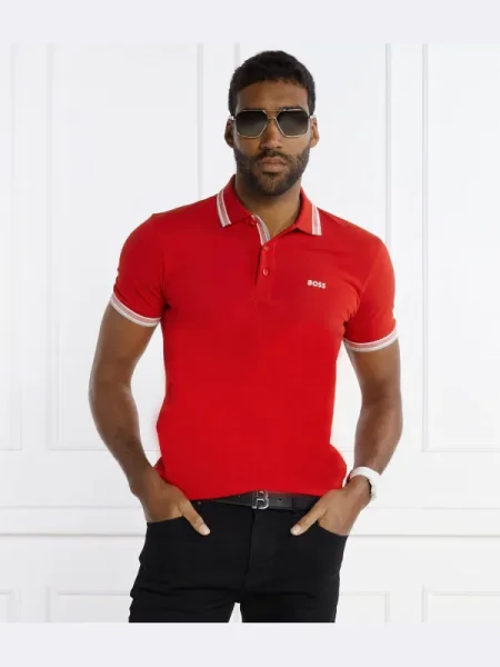 BOSS Tricou polo Paddy roșu