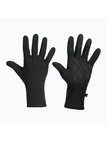 Icebreaker Multisport Rukavice U Quantum Z Merino Vlny S Funkcí Touchscreen černá