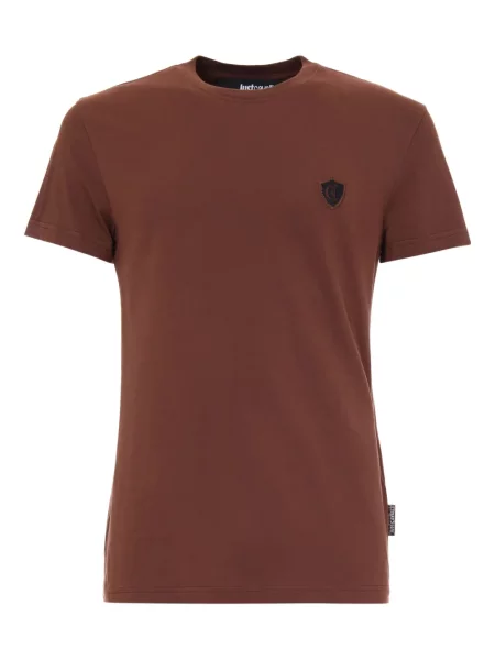 Tricou Just Cavalli cu autograf maro
