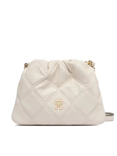 Τσάντα Tommy Hilfiger Th Feminine Mini Crossover Κρεμ