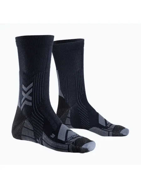 X-Socks Hike Expert Silver Crew чорапи за трекинг черни/въглени черно