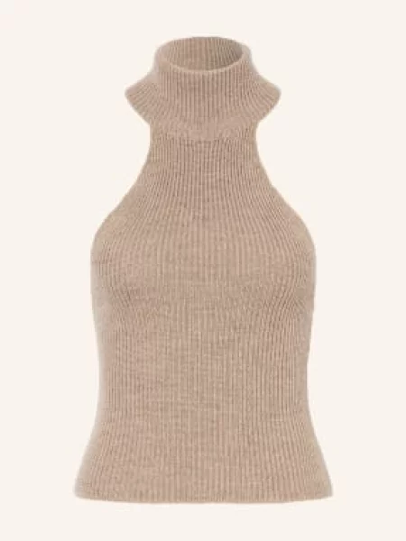 Dzianinowy top By Aylin Koenig beżowy