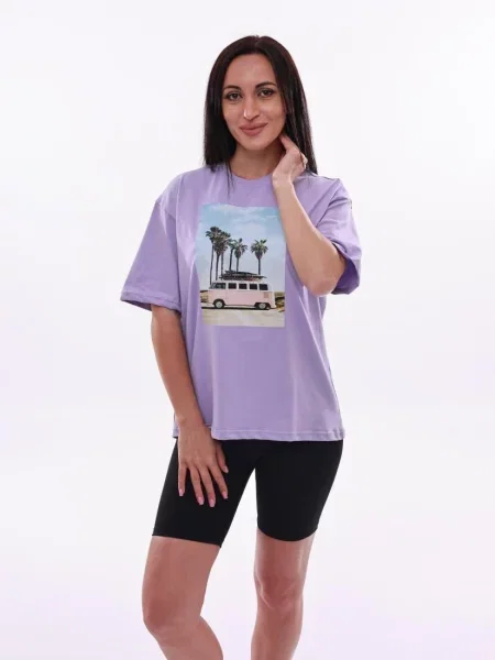 Футболка Stream фиолетовая