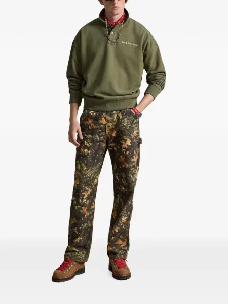 Șosete Polo Ralph Lauren cu model herringbone cu broderie plasă albastru