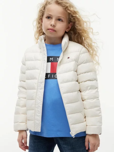 Tommy Hilfiger пухено яке за деца бяло