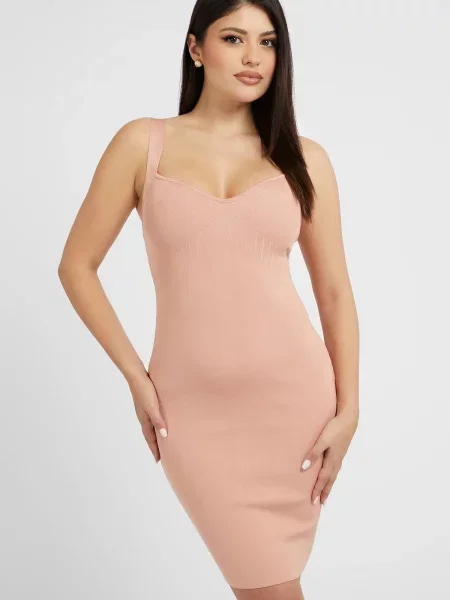 Сукня міді GUESS пудра