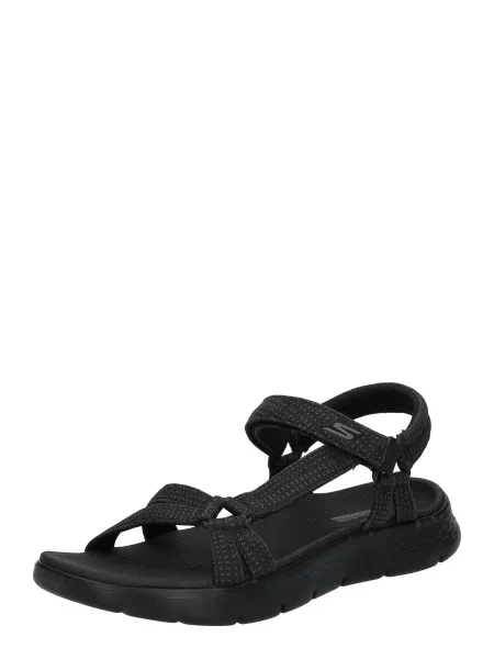 Pántos félcipő Skechers fekete