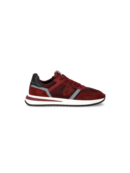 Buty do biegania Philippe Model zamszowe do biegania czerwone