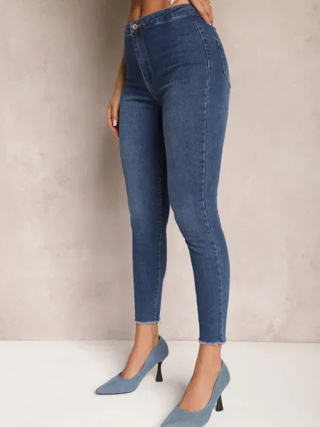 Blugi Skinny Talia Inalta Vivizo Bleumarin