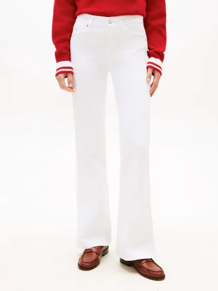 TOMMY HILFIGER Jeans denim alb