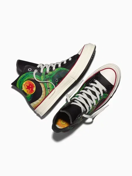 Converse x Dragon Ball Chuck 70 HI tornacipők fekete