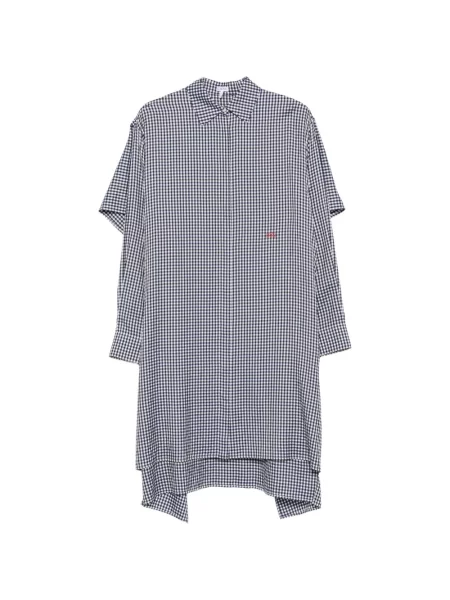 Rochie tip cămașă Loewe drapată albastru