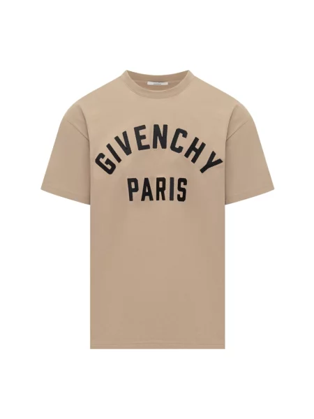 Koszulka Givenchy z logo beżowa