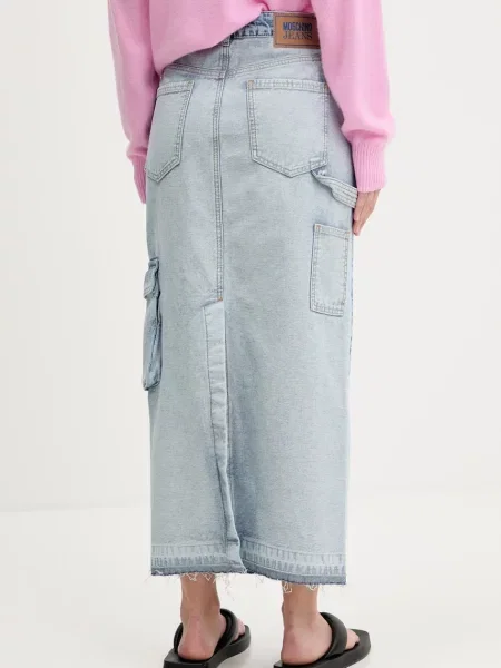 Макси ножны джинсовая юбка Moschino Jeans