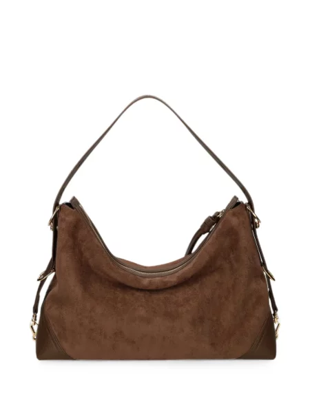 Kabelka Love Moschino s aplikacemi hnědá