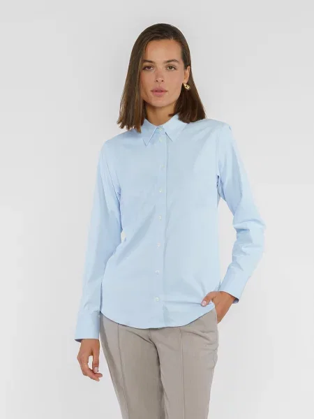Сорочка Arber бавовна/поліестер/еластан блакитний