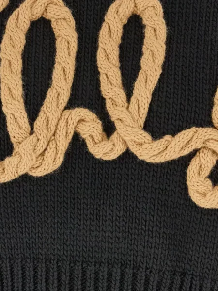 Pulover Chloé cu autograf negru