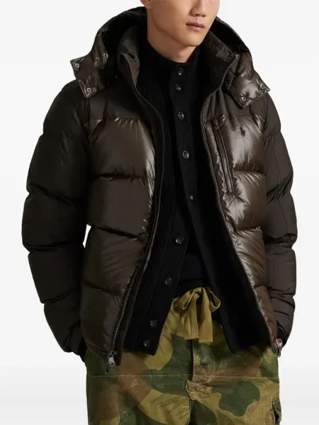 Ριγέ polo Polo Ralph Lauren με κουκούλα με αυτόγραφο λευκό