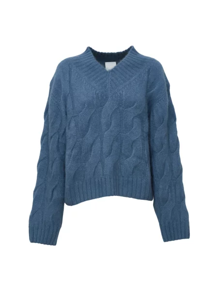 Sweter Allude z kaszmiru niebieski