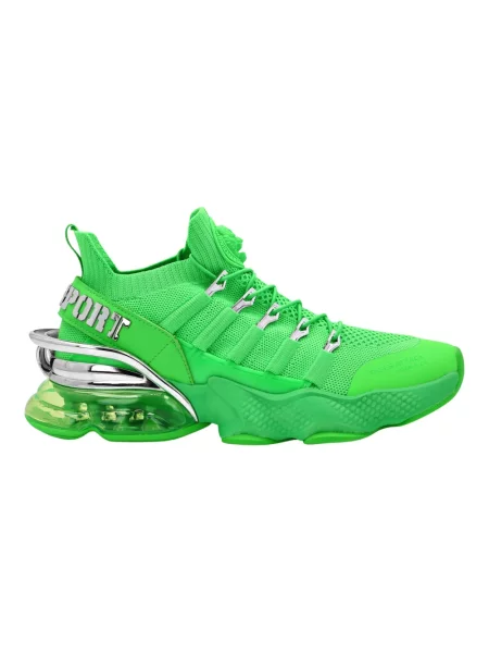 Sneakersy Plein Sport w tygrysie prążki zielone