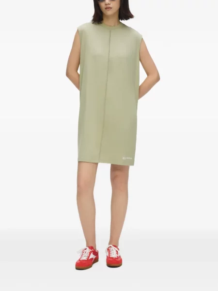 Rochie din denim Karl Lagerfeld Jeans verde