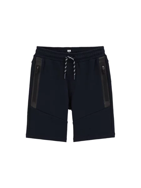 WE Fashion Pantaloni albastru marin / negru alb