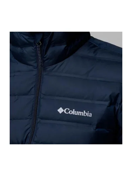 Páperová bunda Columbia s kapucňou modrá