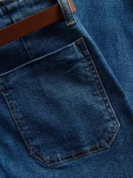 Reserved Джинси з поясом wide leg синій