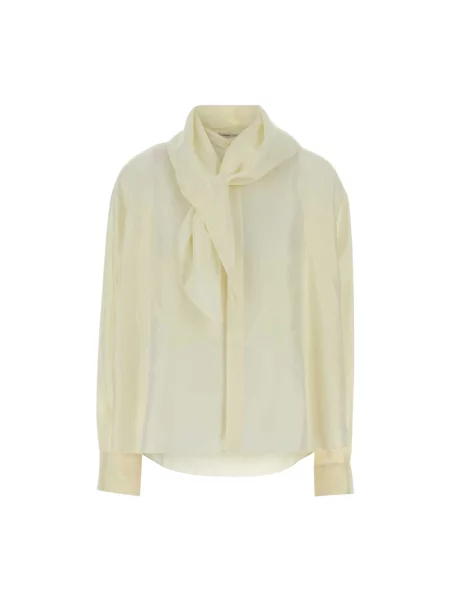 Bluzka Carven z kokardką biała