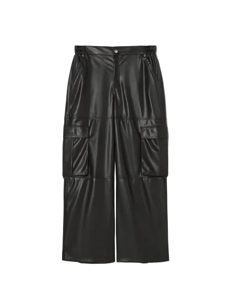 Bershka Hlače črna